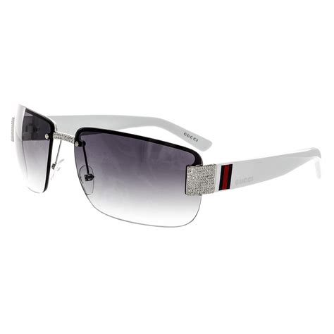 medium rimless sunglasses with gucci logo|are gucci glasses unisex.